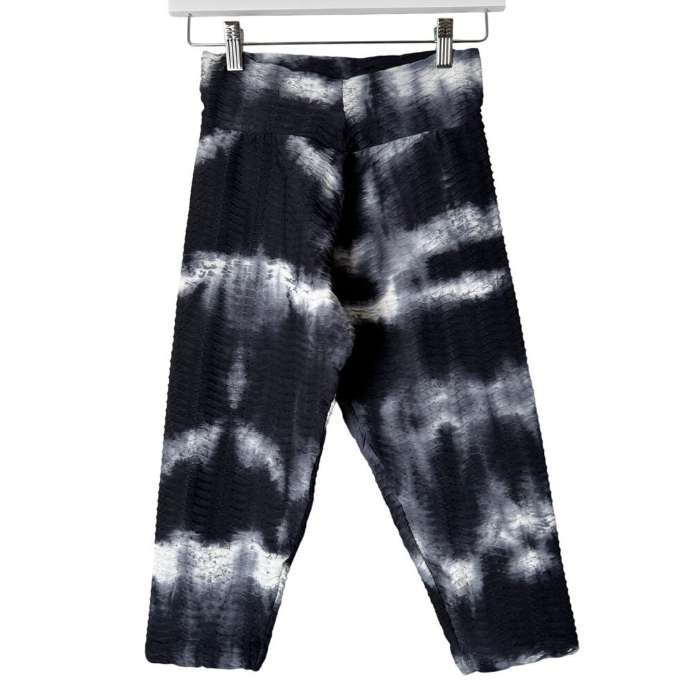 Booty by Brabants Tie Dye Black and White Leggings Size XS/S - Picture 2 of 6